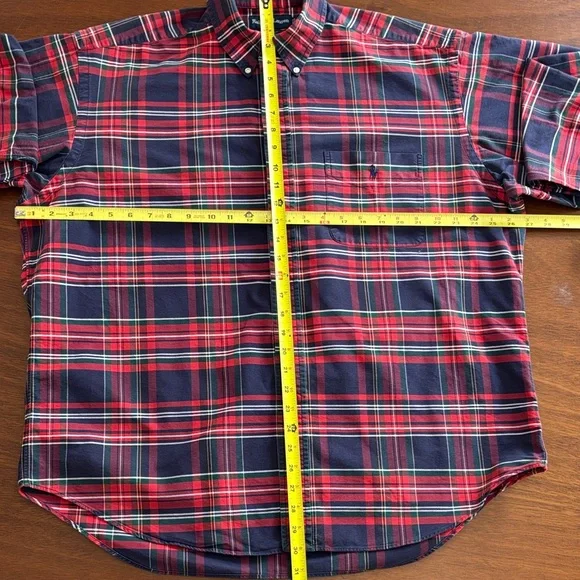 Ralph Lauren Classic Big Shirt in Red and Blue plaid - Picture 5 of 7